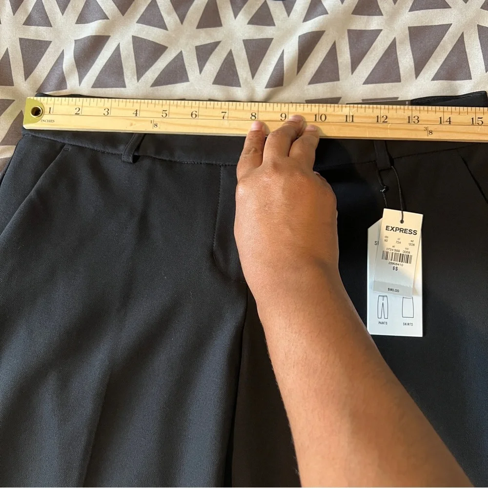 Express Supersoft Twill Stretch Black Low Rise Bootcut Pants NWT Size 6 Short - Picture 12 of 15